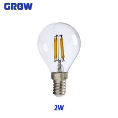 LED Retro Vintage P45 Clear Glass Bulb 4W G45 LED Filament LED Clobe Bulbs