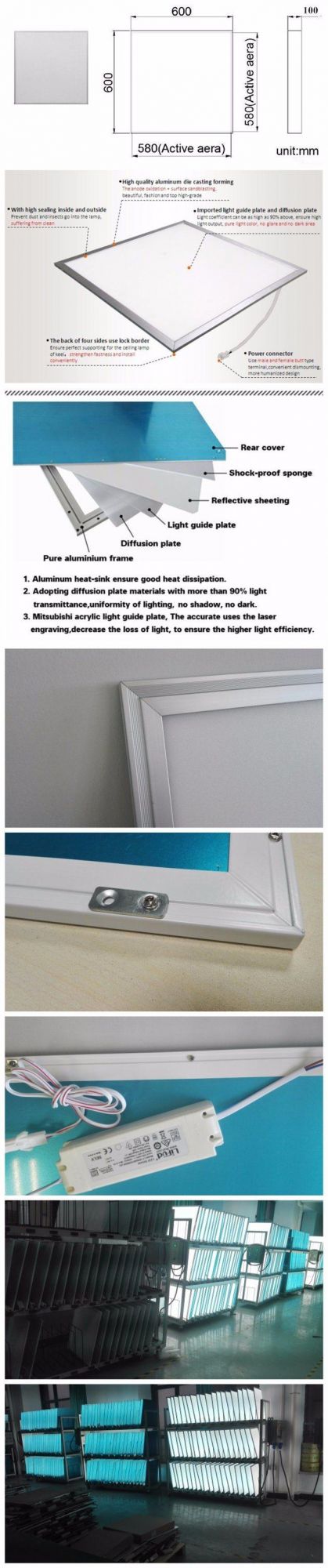 36W 40W 45W High Quality LED Panel 60 X 60