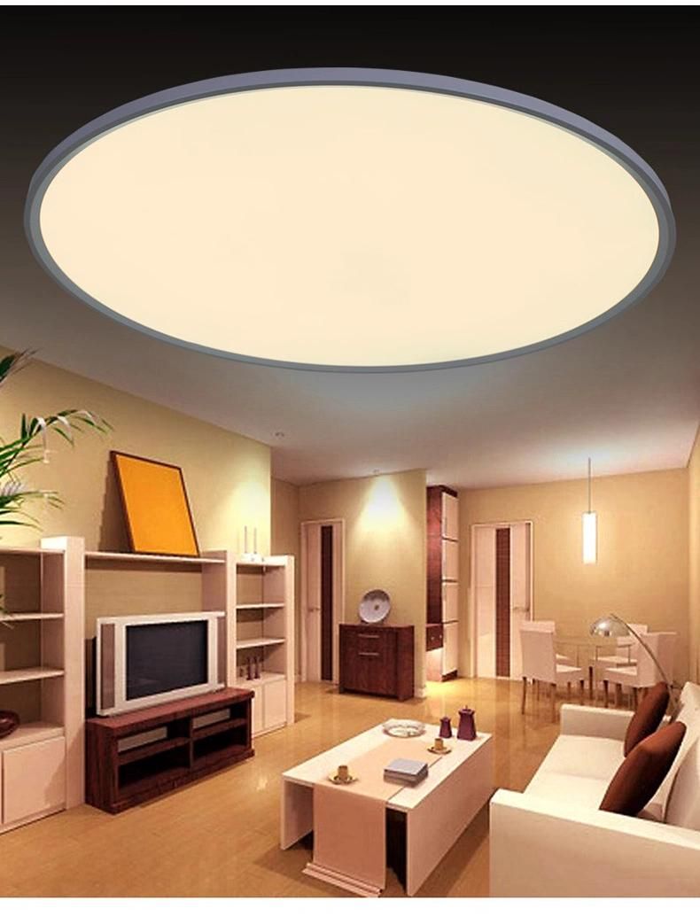 Super-Size 120cm 100cm 80cm 60cm 50cm 40cm Hanging or Surface Mounted Ceiling Lamp Slim Round Office LED Panel Light 3000K 4000K 6500K
