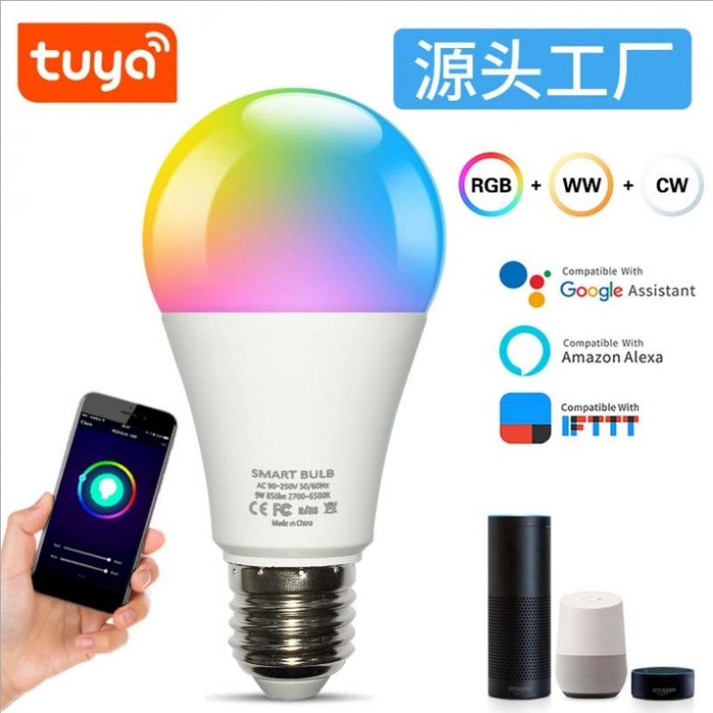 OEM Factory Wholesale Price Remote Control Colorful WiFi LED Smart Bulb Light Lamp Lightning Manufacturer