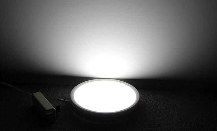 China Ultra Slim Recessed Round Square Hole Size Adjustable LED Panel Light