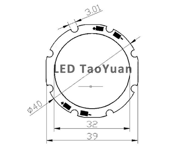 High Quality COB Aluminum 18W LED Downlight Component