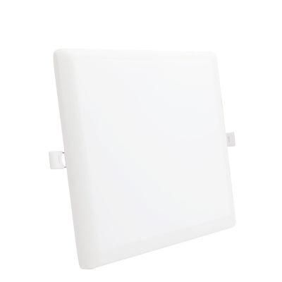 Frameless Embedded Dimmable Remote Control Adjustable CCT IP44 Surface Mounted SMD2835 Square 9W Plastic LED Panel Light