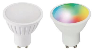 GU10 11W LED WiFi Smart Intelligent Lamp Lighting Bulb with RGB Color Change CCT Changing Smart Phone APP Control