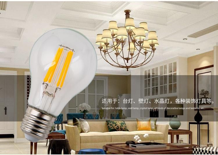 A60 8W Dimmable LED Filament Bulb Light