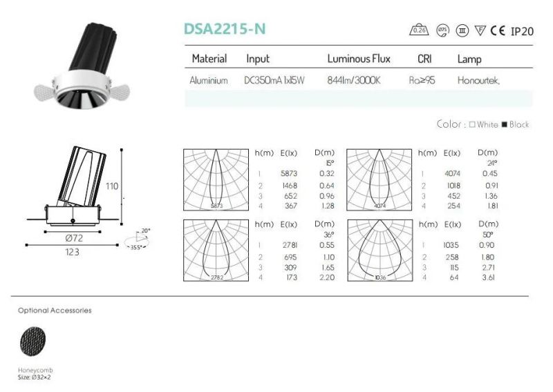 Popular Product LED Trimless Downlight Adjustable Recessed Ceiling Fixtures