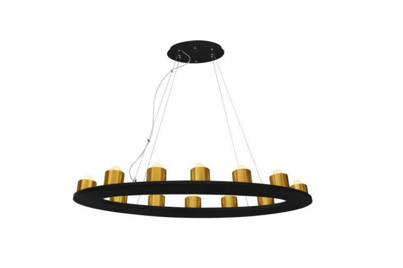 Masivel Simple Black LED Lights Restaurant Home Pendant Lighting