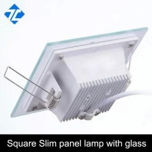 Square Slim 6W LED Panel Light with Glass