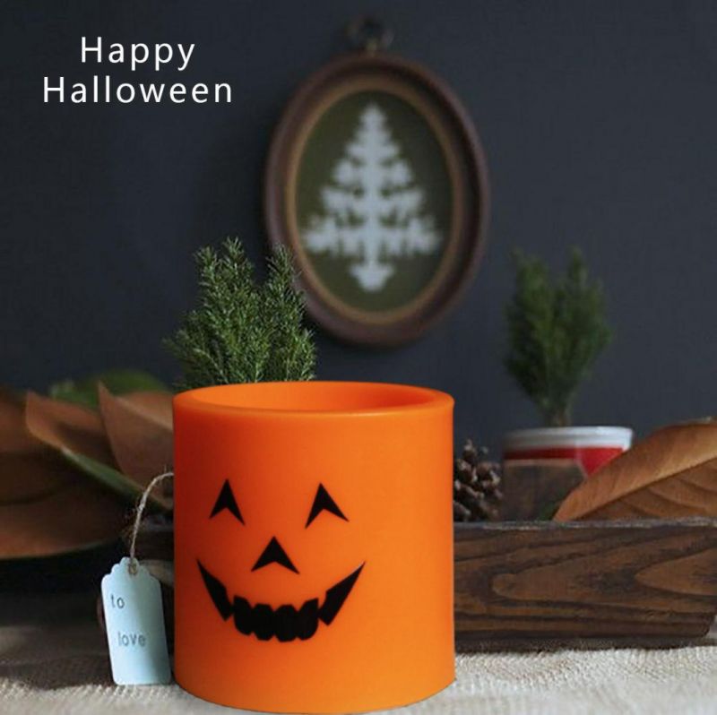 Party Supplier Craft Gift Pumpkin Halloween Decoration LED Light Candles