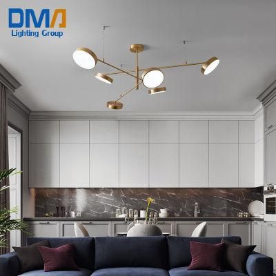 All Copper Nordic Living Bedroom Dining Room Modern Ceiling Hanging Lights Lighting for Living Room