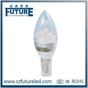 360 Angle High Brightness 3W LED Candle Bulb, Candle Light