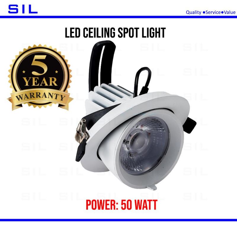 30W COB LED Gimbal Adjustable Recessed Downlight Trunk Light Ceiling Spot Lighting Recessed Downlight