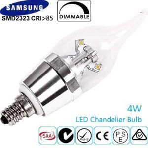 Dimmable 4W Soft Warm White Candelabra LED Candle Light Bulb E12 - LED Household Light Bulbs