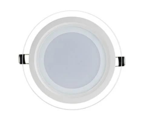New Design Glass SKD LED Solar Indoor Round Square Tri-Color 6W 9W 12W 18W 24W Panellight Recessed Glass LED Down Light Panel Light