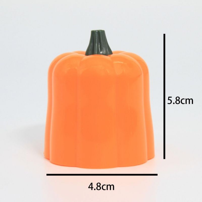 LED Flickering Pumpkin Flameless Tea Lights Candles for Halloween Thanksgiving