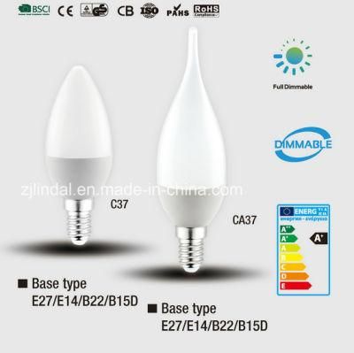 Dimmable LED Candle Bulb C37-Sbl