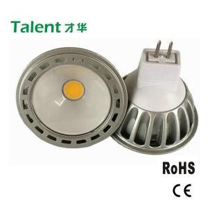 12V MR16 5W COB LED Light with Gray Aluminum