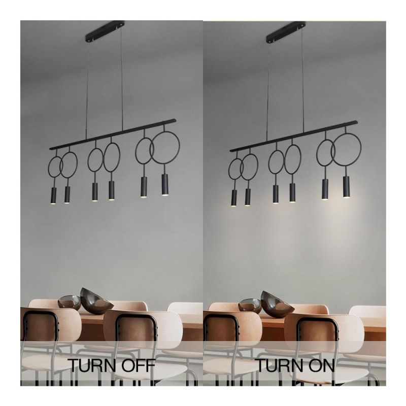 Masivel Circle Design LED Chandelier Light for Dining Room Kitchen