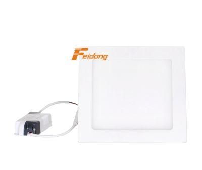 Factory Competitive Price Ultra Thin White Round Square Shape LED Panel Light