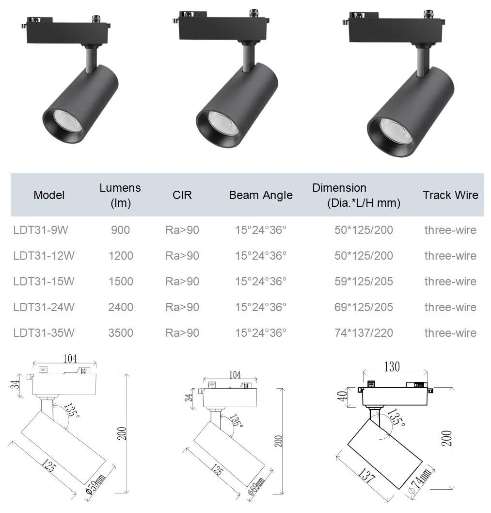 Hot Sale High Quality Factory Price Spot LED Track Light for Commercial Shoes Clothes Chain Store Shop and Wholesale