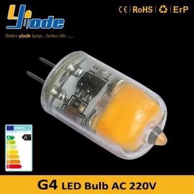 120V 220V 2W G4 Capsule LED Mini Bulb 1208COB LED Light for Chandelier