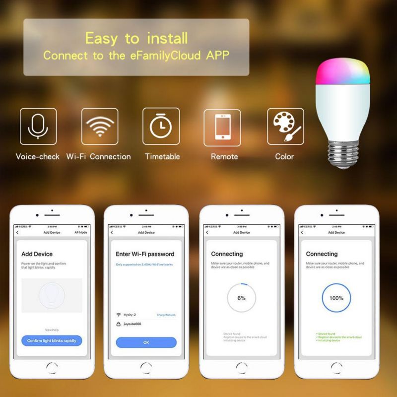 WiFi Bulb Smart Home LED Bulb Light