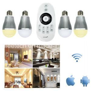 9W Ww/Cw 2.4G WiFi Remote Control E27 E26 B22 Lamp Base Optional Smart Home System LED Bulb Light