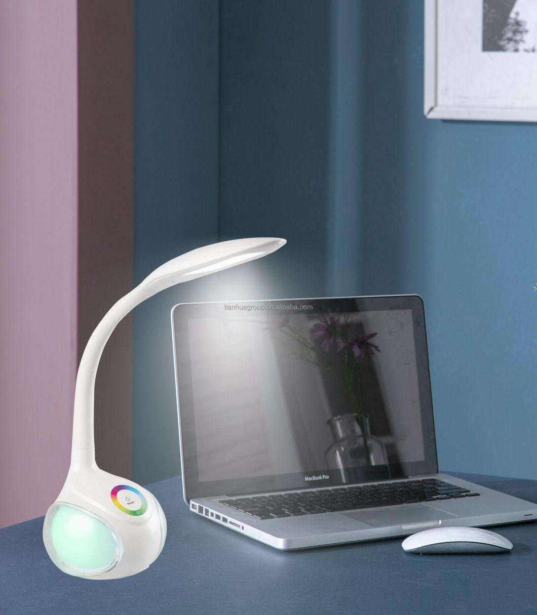 LED Gooseneck Wholesale LED Desk Lamp RGB Color Change Table Lamp