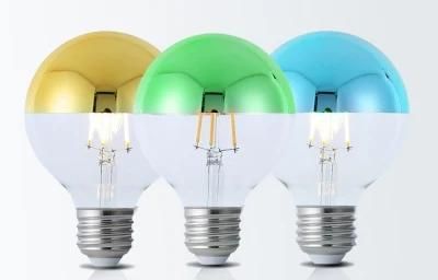 G95 Half Plated Vacuum Filament LED Light Bulb Customizable