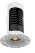 6W Aluminium Adjustable LED Spotlight Recessed LED Trimless Downlight