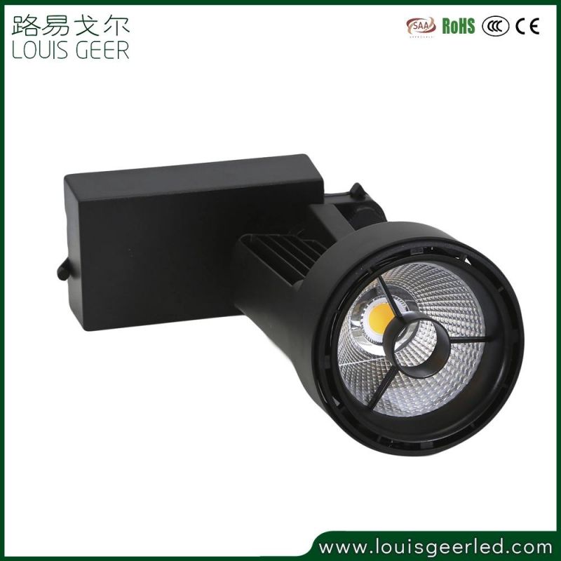 Commercial Lighting Energy Saving Lamp Shops LED Track Light 3 Circuit Adaptor 50W COB Track Lamp