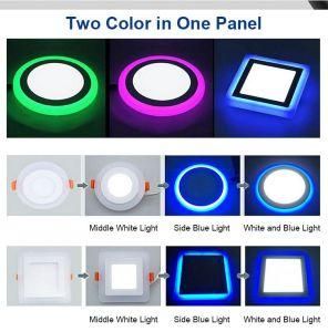 LED Panel Light Double Color Changing Adjustable RGB SKD OEM Ultra Slim