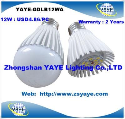 Yaye 2013/2014 Top Sell Low Price High Quality 12W E27 LED Bulbs with USD4.86/PC