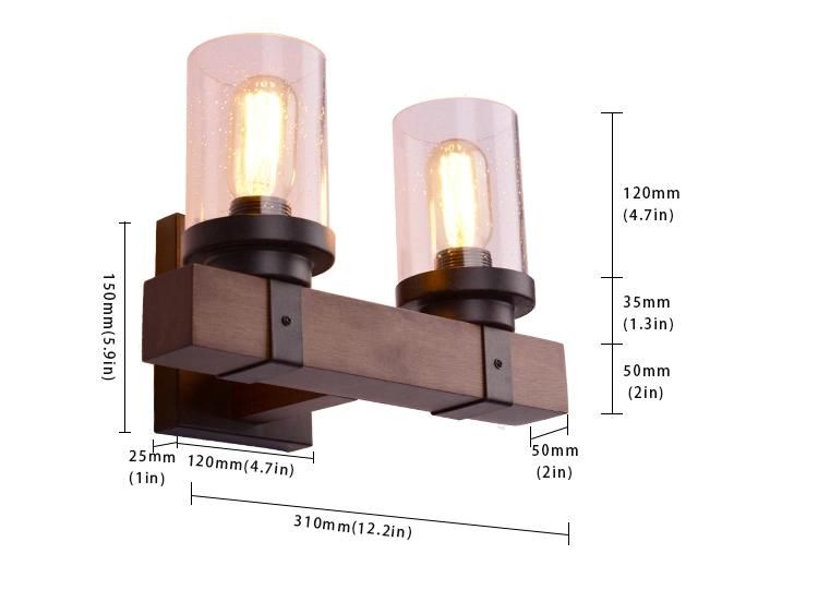 LED Wall Lamp Indoorindoor Vintage Wood Pack Door 30W LED Wall Light