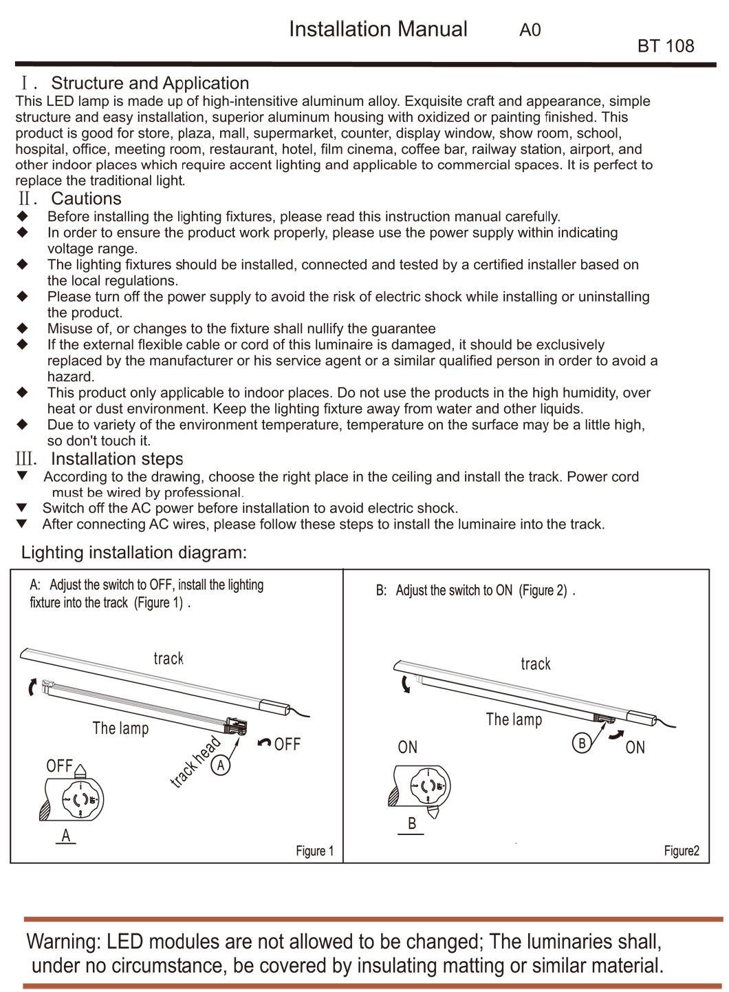 High Quality Anti-Glare Steel Sheet 30W 40W 54W LED Tube Linear Light