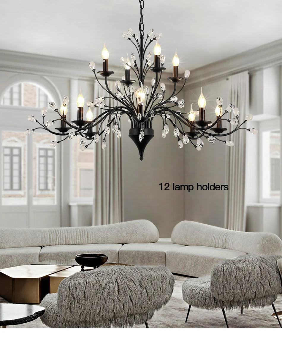 Chinese Supplier Matt Black K9 Crystal Buy Chandelier Lighting