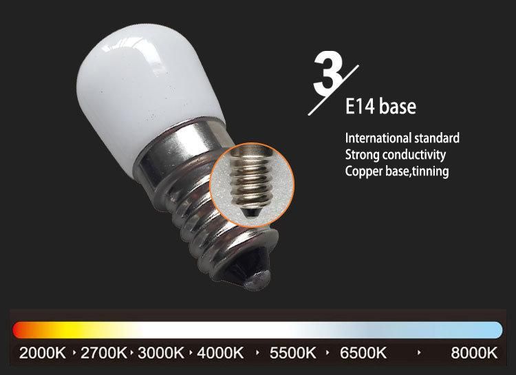 Indicator Mini LED Bulb 2700K 2watt E14 COB LED Fridge Bulb