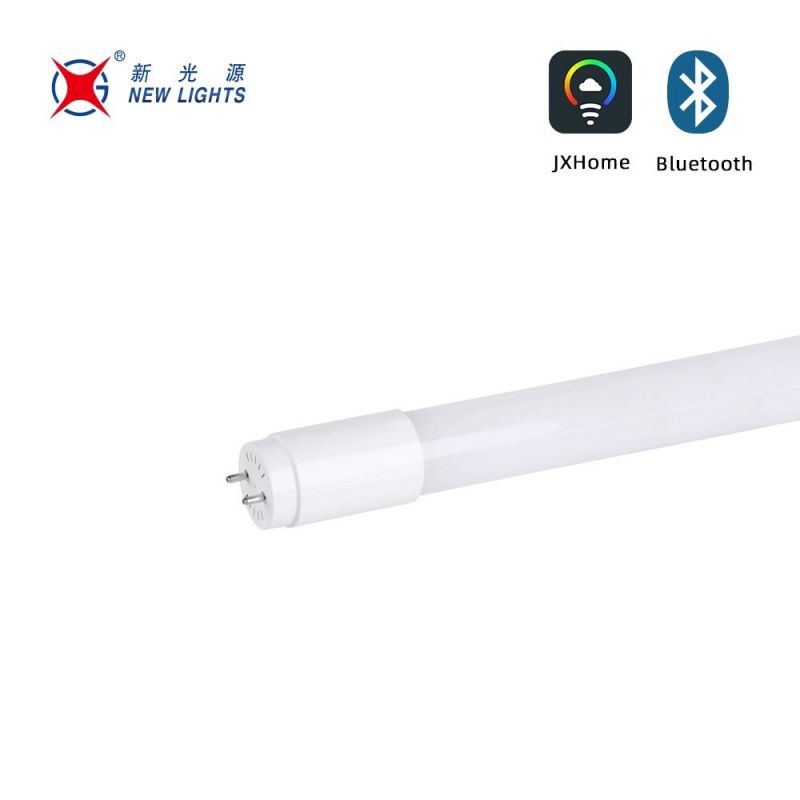 Wholesale CCT Dimmable T8 LED Fluorescent Tubes Light Bluetooth LED Tube Light Sapp Control Smart T8 LED Tube