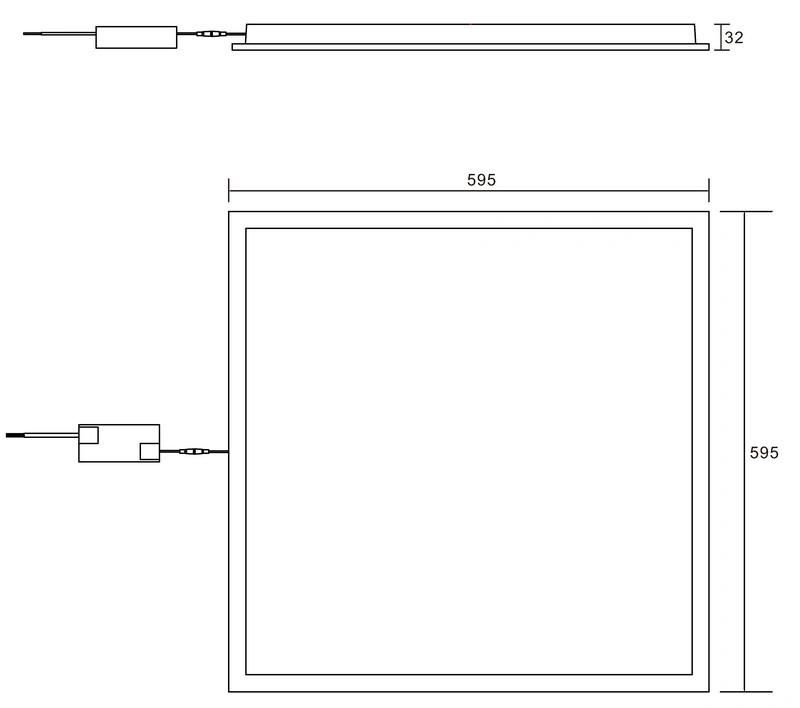 TUV/CB/CE/Lm79/Lm80/TM21/Istmt Certified 40W 595X595mm LED Recessed Backlit Panel Light, LED Back Light