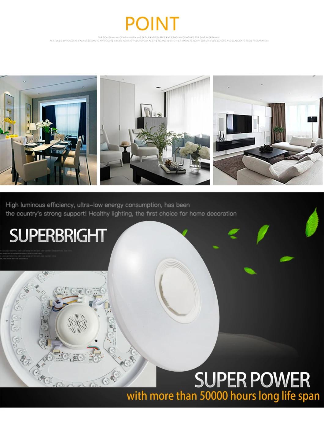 20W 220vrecessed Fiberhotel Speakerled Ceiling Lamp with Simple China Ceiling Light