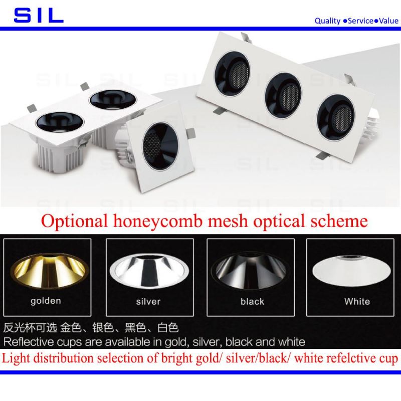 Commercial LED Light Module Focus Lamp Spot Lighting Fixtures COB 3*35/105W LED Ceiling Spotlight