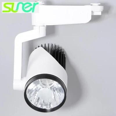 Adjustable COB Ceiling Spot Lighting LED Track Light 30W 6500K Cool White