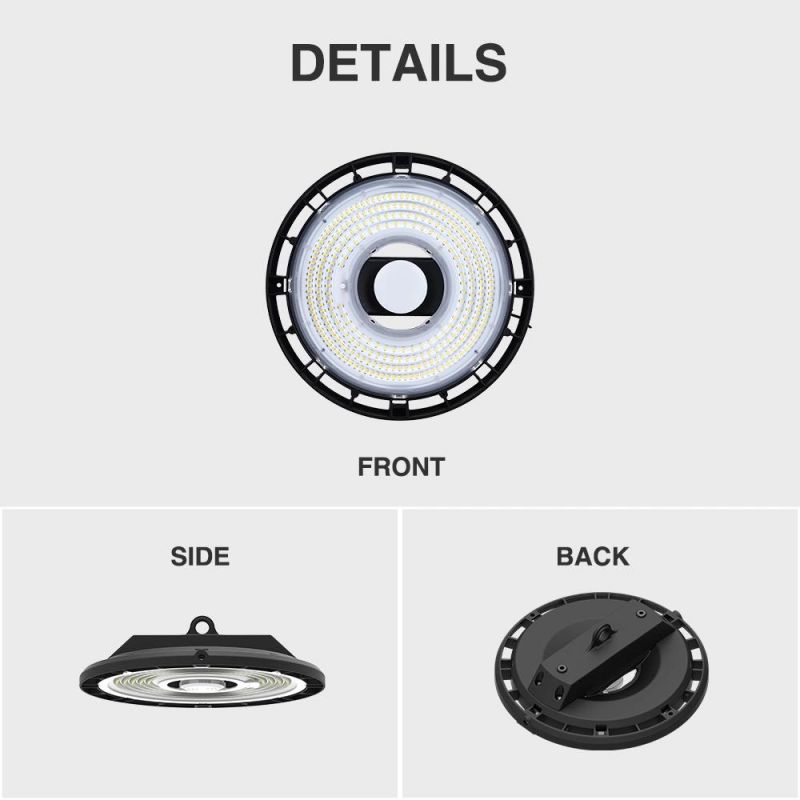 Factory Wholesale Waterproof IP65 100W 150W 250W Lighting for Workshop UFO Highbay with Driver