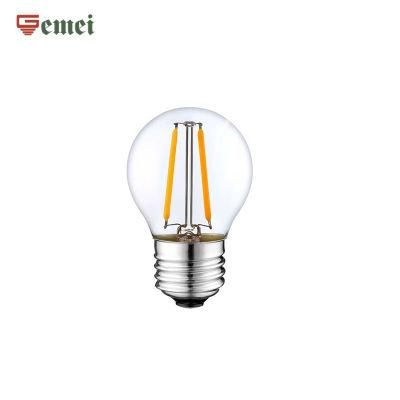 WiFi Control LED Vintage Filament Bulbs G45 Dimmable LED Globe Bulb Lamp E14 E27 Base LED Light 2W LED Bulb with Ce RoHS