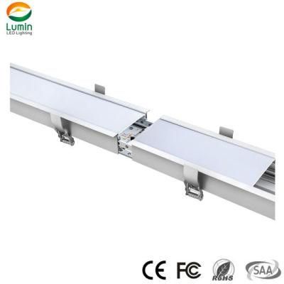 New Linkable 0-10V/PWM/Resistors Dimmable Flicker Free Recessed LED Linear Light