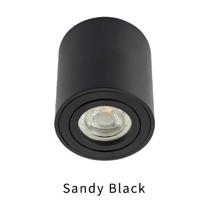 Cheap Price Sandy White/Black GU10 Surface Mounted Round Shape Downlight