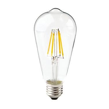 Decorative Vintage St64 Filament Bulb 220-240V 8W 800lm E27 Amber Glass Light Bulb