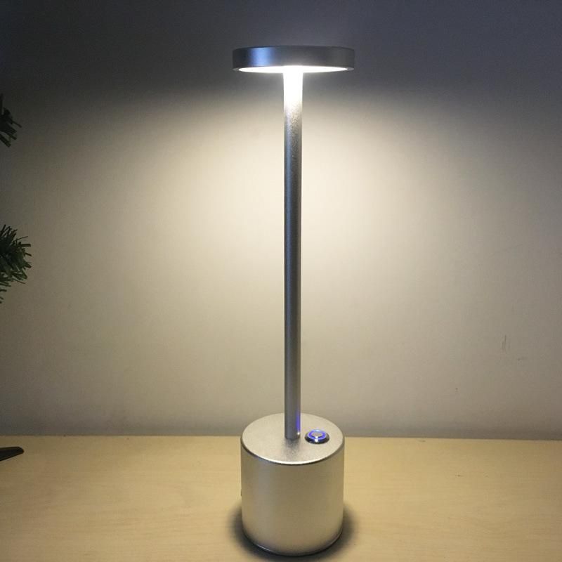Modern Indoor Touch Dimming Desk Lamp Restaurant Hotel LED Rechargeable Table Light