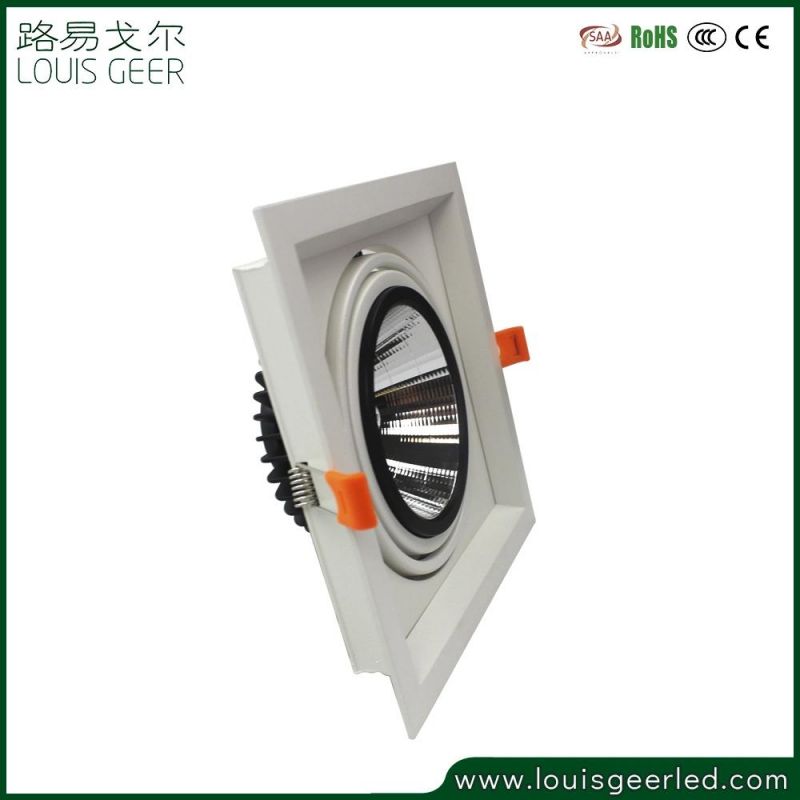 High Lumen 12W New Design Adjustable Recessed LED Grille Light