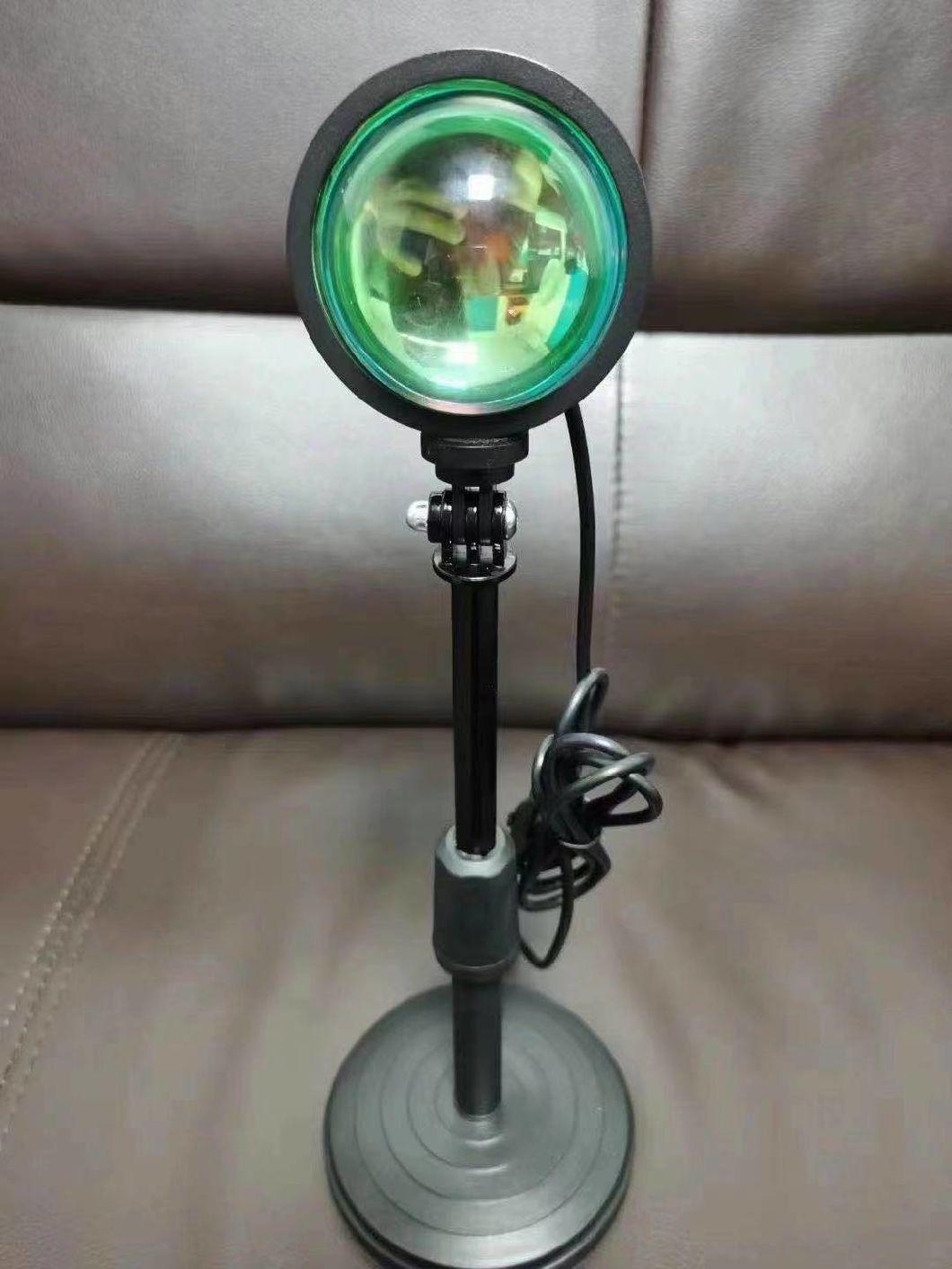 G9 USB Rainbow Sunset Red Projector LED Night Light Sun Projection with Holder